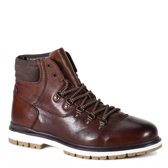 NEW DIBA TRUE men's moon dog lace up boots in brown